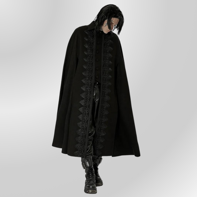 Long Manteau Gothique Noir Homme PUNK RAVE