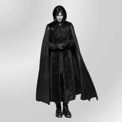 Long Manteau Gothique Noir Homme PUNK RAVE