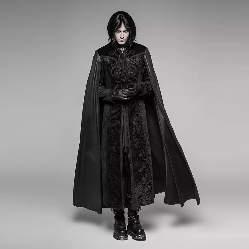 Long Manteau Gothique Noir Homme PUNK RAVE L Esprit Gothique