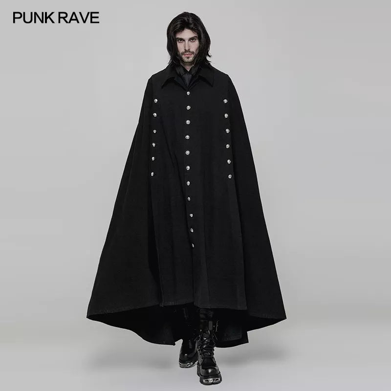 Long Manteau Noir Gothique Homme PUNK RAVE L'Esprit Gothique