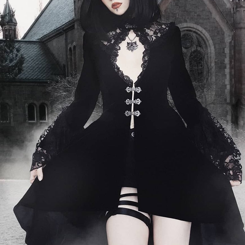 Victorian Corset Dress Aesthetic Robe Victorienne Robe Vintage Gothique  Robe Gothique Vampire En Velours Noir Dark